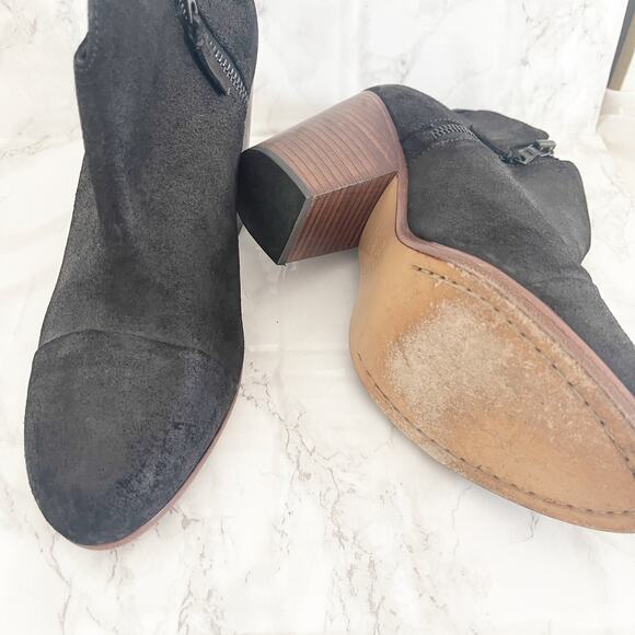RAG & BONE Suede Margot Boot Black 38.5 - Picture 7 of 8